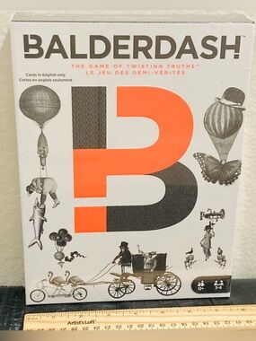 NWT Balderdash Board Game ages 12+ 3-6 Players Cards I. English Only